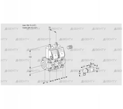 VCS1E15R/15R05NNWR/3-PP/PPPP (88105917) Сдвоенный газовый клапан Kromschroder