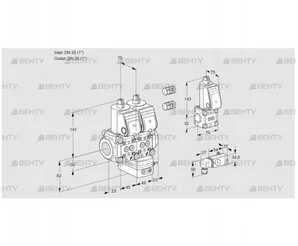 VCD1E25R/25R05ND-100QR3/3--4/PPZS (88105947) Регулятор давления Kromschroder