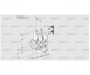 VCG2E25R/40R05NGEWR6/PPPP/PPPP (88100085) Клапан с регулятором соотношения Kromschroder