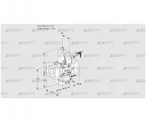 VAG240F/NWAE (88025076) Газовый клапан с регулятором соотношения Kromschroder