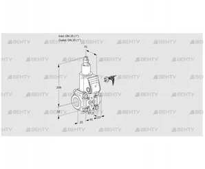 VAS125R/LK (88012821) Газовый клапан Kromschroder