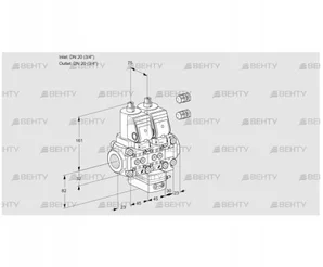 VCH1E20R/20R05NHEVKGR3/PPPP/PPPP (88107295) Клапан с регулятором расхода Kromschroder