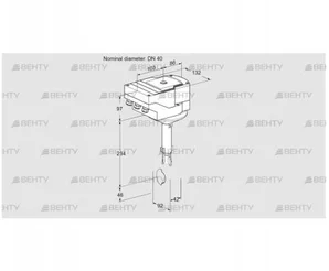 IBH40Z01A/40A2D (88302834) Дроссельная заслонка Kromschroder