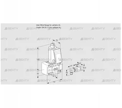 VAS1W0/W25R/NW (88028549) Газовый клапан Kromschroder