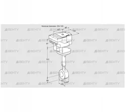 IBHR100Z01A/40A2AR10 (88302868) Дроссельная заслонка Kromschroder