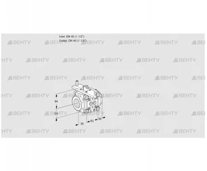 VFC3T40/40N05-32PPPP (88302518) Регулирующий клапан Kromschroder