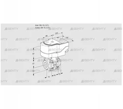 IFC1T15/15N05-15PPPP/20-60Q3TR10 (88302469) Регулирующий клапан с сервоприводом Kromschroder