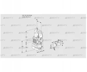 VAG3T-/50N/NQAA (88005716) Газовый клапан с регулятором соотношения Kromschroder