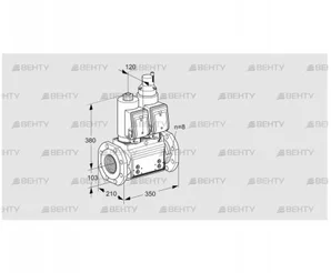 VCS8T100A05NLQGRB/PPPP/PPPP (88207695) Сдвоенный газовый клапан Kromschroder