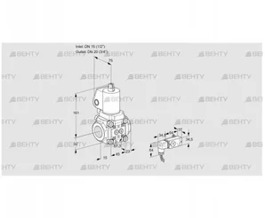 VAS1T15/20N/NQGL (88029118) Газовый клапан Kromschroder