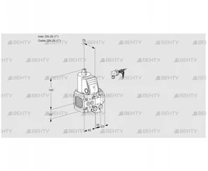 VAS1E25R/25R05FNVWR/PP/PP (88105972) Газовый клапан Kromschroder