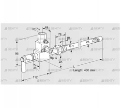 ZMI 25G400R (84234046) Пилотная горелка Kromschroder