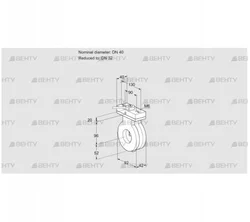 BVA40/32Z05H (88300833) Дроссельная заслонка Kromschroder