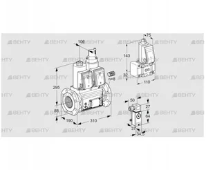 VCS780F05NLWR3E/PMB-/2-EM (88204106) Сдвоенный газовый клапан Kromschroder