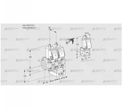 VCG3E50R/50R05NGEWR/PPPP/PPZS (88101137) Клапан с регулятором соотношения Kromschroder