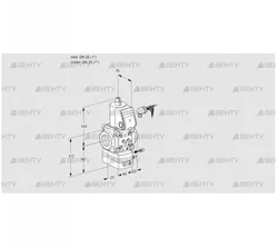 VAG125R/NWAE (88000206) Газовый клапан с регулятором соотношения Kromschroder