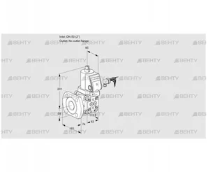 VAS350/-F/NKGR (88017751) Газовый клапан Kromschroder