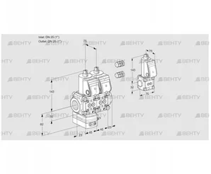 VCD1E25R/25R05D-100NWR3/PPPP/PPZS (88107392) Регулятор давления Kromschroder