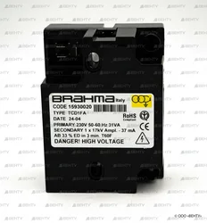 Трансформатор розжига Brahma TCD1FA 15930020