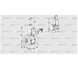 VAS665F05NWSRE/Z-/PP (88207797) Газовый клапан Kromschroder