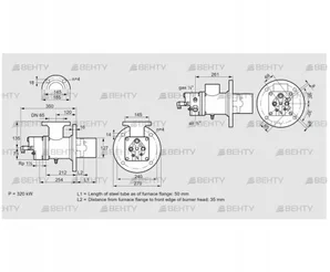 BIO 125RBL-50/35-(17)E (84023010) Газовая горелка Kromschroder