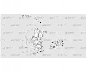 VAD125R/NW-100A (88016771) Газовый клапан с регулятором давления Kromschroder