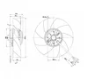 Осевой вентилятор ebmpapst A2E200AH3801