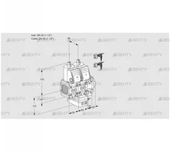 VCH2E40R/40R05FNHEVWR5/PPPP/PPPP (88103891) Клапан с регулятором расхода Kromschroder