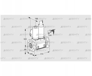 VCS780F05NLKGLB/PPPP/PPPP (88203267) Сдвоенный газовый клапан Kromschroder