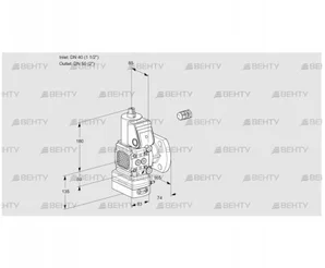 VAD3E40R/50F05FD-25WR/PP/PP (88106206) Газовый клапан с регулятором давления Kromschroder