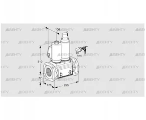 VCS665F05NLKGLB/PPPP/PPPP (88204603) Сдвоенный газовый клапан Kromschroder