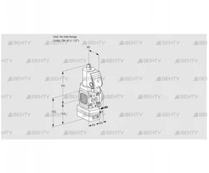 VAG2T-/40N/NQSRAK (88031335) Газовый клапан с регулятором соотношения Kromschroder