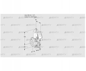 VAS340/-R/NK (88032715) Газовый клапан Kromschroder