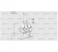 VCH1E25R/25R05NHEVQR3/PPMM/MMPP (88100211) Клапан с регулятором расхода Kromschroder