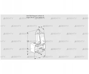 VAS1TW0/W25N/NQGL (88034301) Газовый клапан Kromschroder