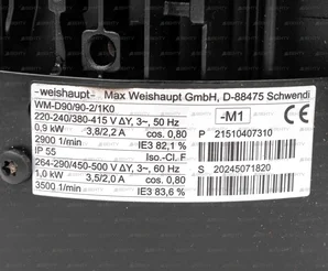 Электродвигатель Weishaupt WM-D90/90-2/1K0, 21510407310