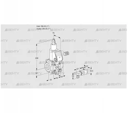 VAS125R/LW (88030137) Газовый клапан Kromschroder