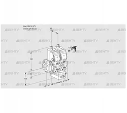 VCV3E50R/50R05NVKWR/PPPP/PPPP (88104408) Клапан с регулятором соотношения Kromschroder