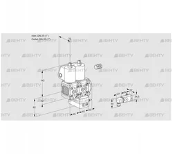 VCG1E25R/25R05FNGEWL/PPPP/2--3 (88106585) Клапан с регулятором соотношения Kromschroder