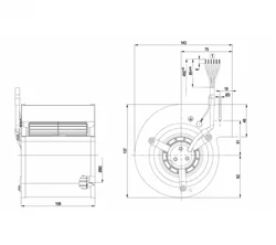 Центробежный вентилятор ebmpapst D2E097CB0109