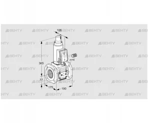 VAS665F05LWGR3E/PP/PP (88204301) Газовый клапан Kromschroder