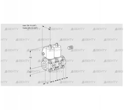 VCS1E10R/10R05NNWL/PPPP/PPPP (88107710) Сдвоенный газовый клапан Kromschroder