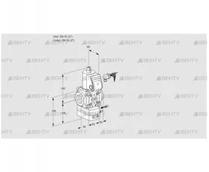 VAG350R/NWAE (88015629) Газовый клапан с регулятором соотношения Kromschroder