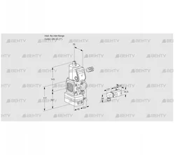 VAD1-/25R/NW-25A (88013212) Газовый клапан с регулятором давления Kromschroder