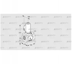 VAS6T65A05NWSLB/PP/PP (88203277) Газовый клапан Kromschroder