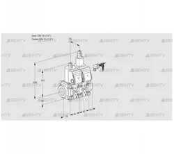 VCS1E15R/15R05NLWR/PPPP/MMPP (88100967) Сдвоенный газовый клапан Kromschroder