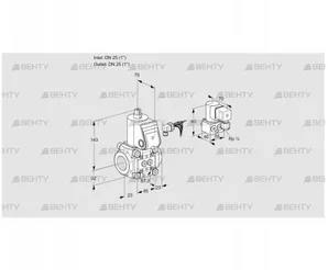 VAS125R/NK (88003940) Газовый клапан Kromschroder