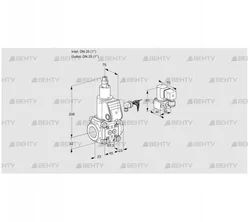 VAS125R/LW (88027275) Газовый клапан Kromschroder