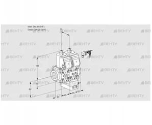 VCD1E20R/20R05ND-100WR/PPMM/PPPP (88107011) Регулятор давления Kromschroder