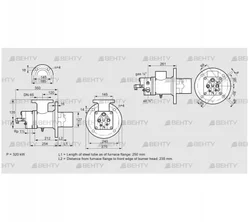 BIO 125RBL-250/235-(17)E (84023030) Газовая горелка Kromschroder